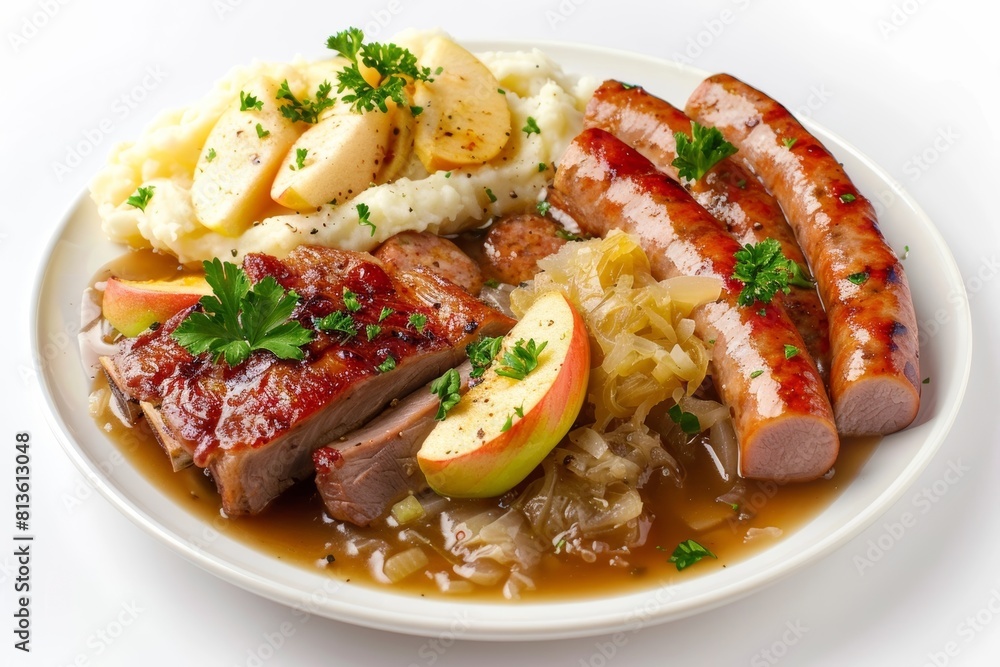 Savory Amish Pork Sampler with Juniper Berries and Caraway Seeds Savory Amish Pork Sampler with Juniper Berries and Caraway Seeds
