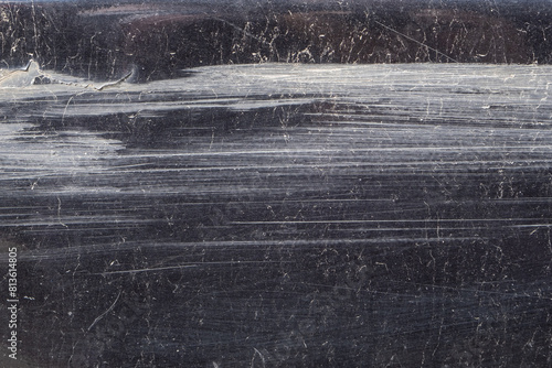 Scratches on a car close-up