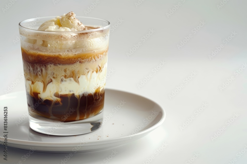Irresistible Amaretto Float with Layers of Vanilla Gelato and Espresso Irresistible Amaretto Float with Layers of Vanilla Gelato and Espresso