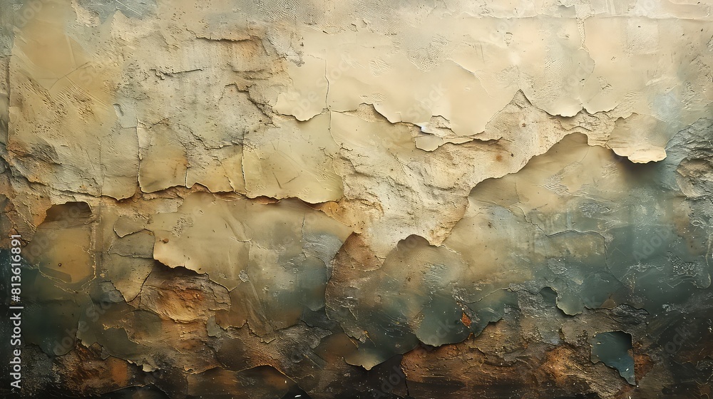 Texture of old rustic wall covered with yellow and brown stucco background Texture of old rustic wall covered with yellow and brown stucco background