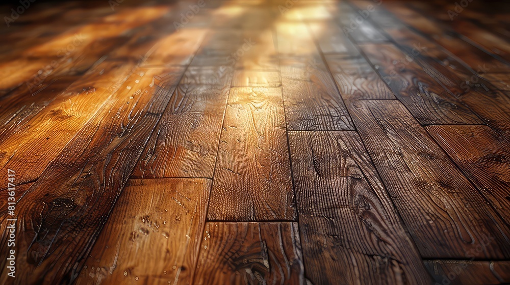 Wooden floor with light and shadow background Wooden floor with light and shadow background