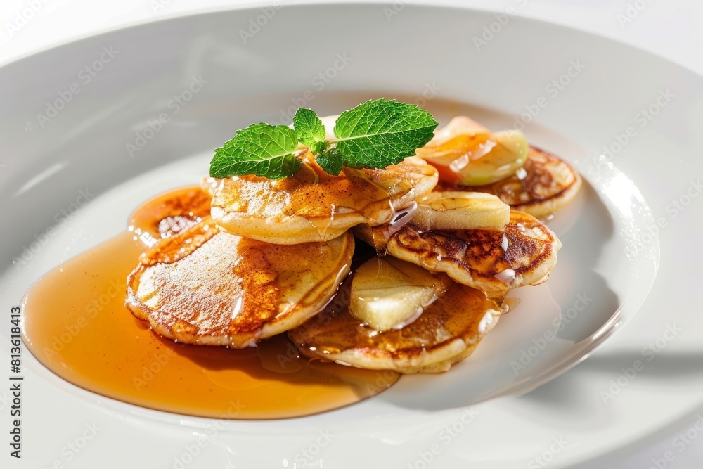 Delicious Homemade Pancakes with Cinnamon and Sautéed Apples Delicious Homemade Pancakes with Cinnamon and Sautéed Apples