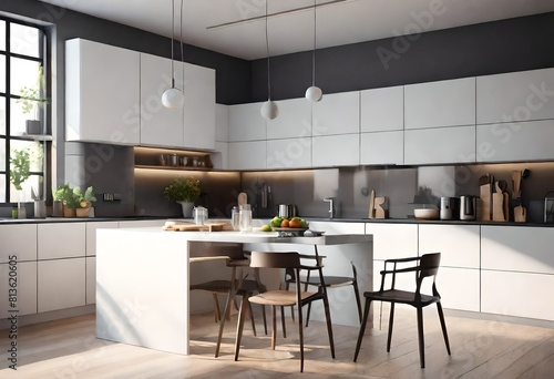 modern kitchen interior