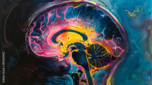abstract psychedelic brain pattern, Psychedelic Patterns Propel Perception, Minds Merging Mystical Motifs