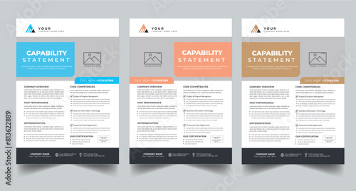 Capability Statement Template Design.