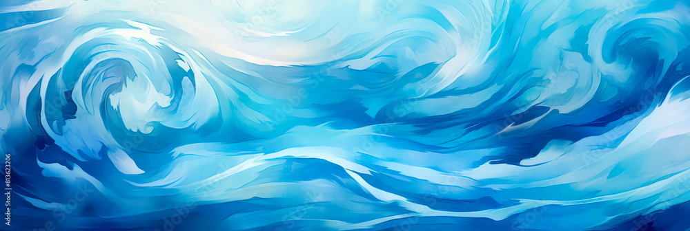 Abstract and captivating risographic illustration depicting swirling water in various shades of blue, evoking a sense of fluidity and motion. Generative AI Abstract and captivating risographic illustration depicting swirling water in various shades of blue, evoking a sense of fluidity and motion. Generative AI