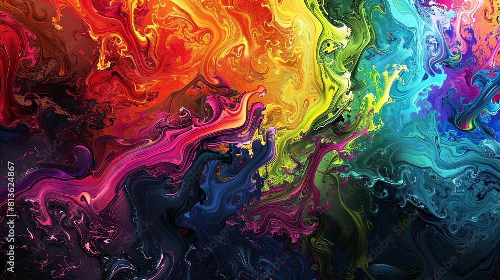 visual chaos in color dynamics of the colors