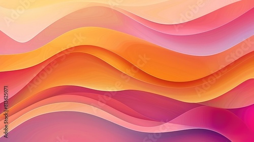 Light Multicolor vector layout with wry lines, Brand new colorful illustration with bent lines ,Pattern for ads, commercials,3d render, abstract background with paper waves
 photo