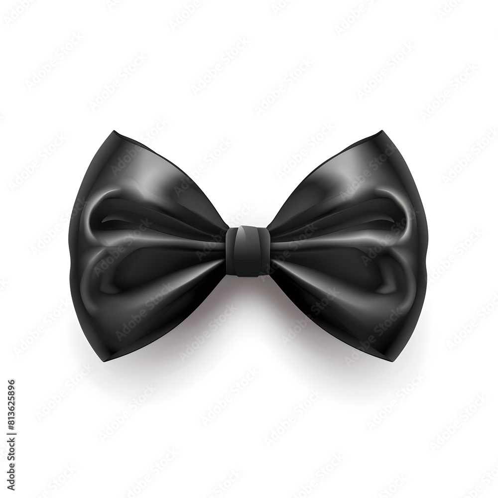 Black bow tie isolated on white background Black bow tie isolated on white background