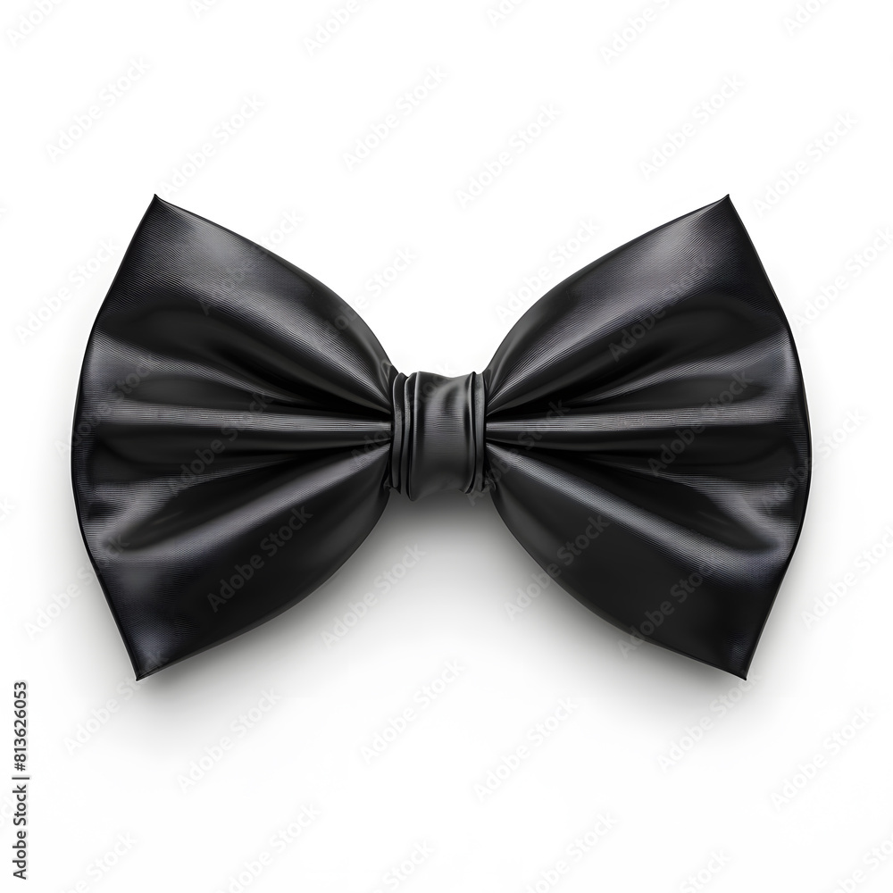 Black bow tie isolated on white background Black bow tie isolated on white background