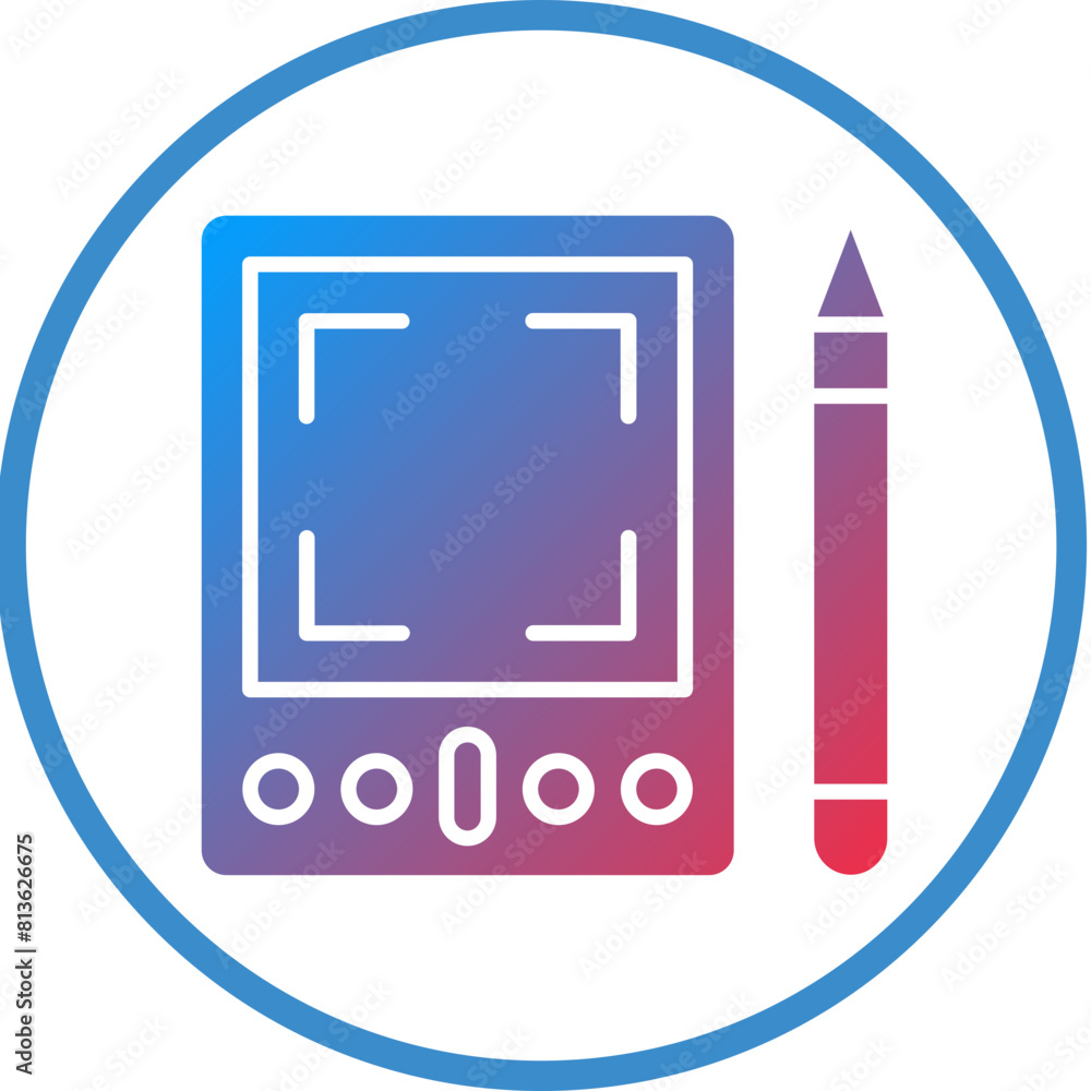 Vector Design Graphic Tablet Icon Style Vector Design Graphic Tablet Icon Style