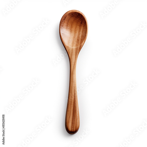 3d photo of wooden spoon made with generative ai