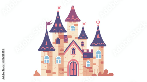 Cute fairytale home medieval castle. Small tiny fairy photo