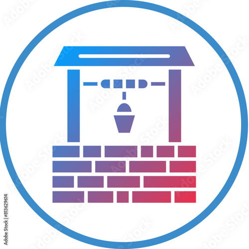 Vector Design Water Well Icon Style