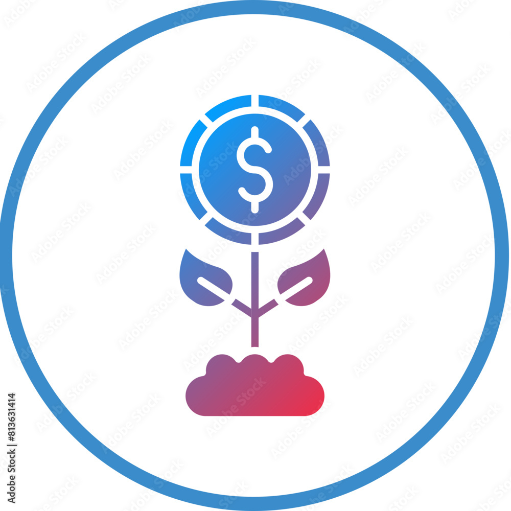 Vector Design Investment Icon Style Vector Design Investment Icon Style