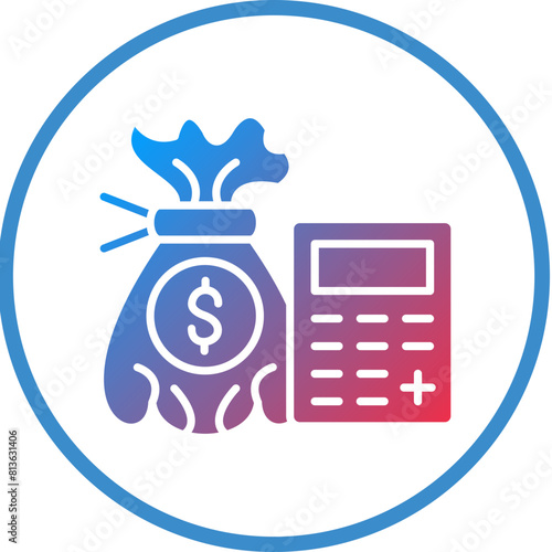 Vector Design Budget Icon Style