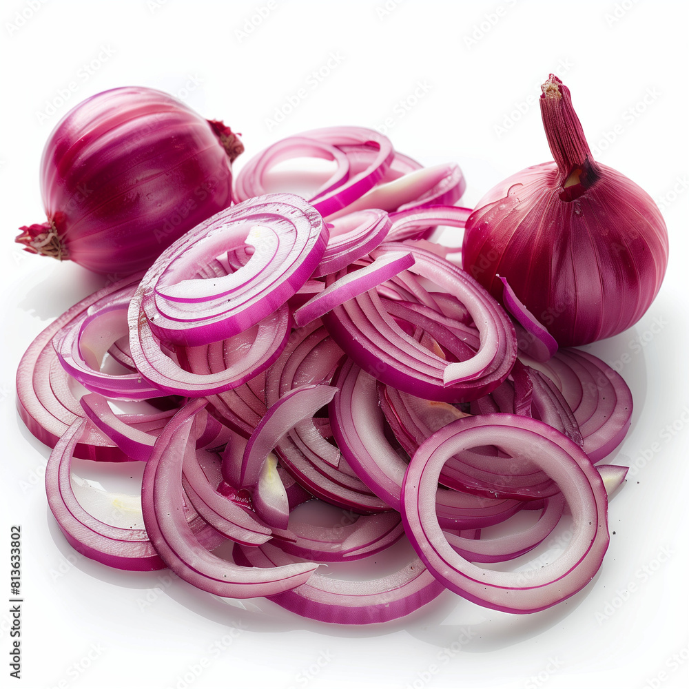 썰린 적양파 sliced red onion
