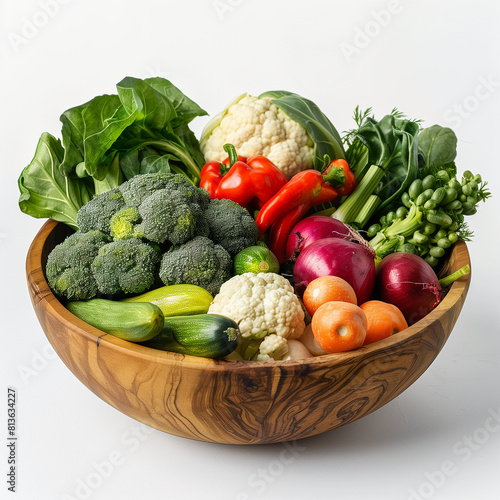              a pile of vegetables   