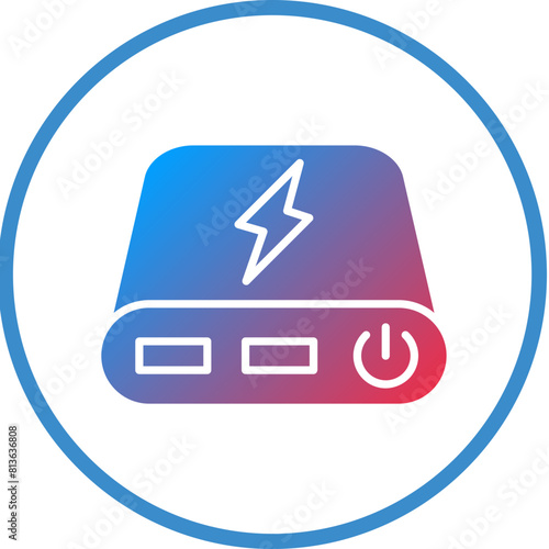 Vector Design Power Bank Icon Style