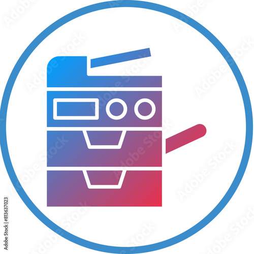 Vector Design Copy Machine Icon Style