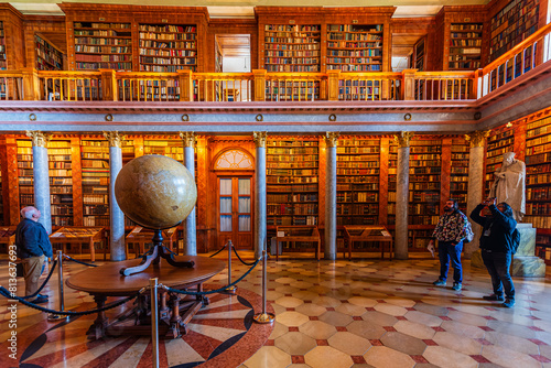 The library of the UNESCO world heritage site Benedictine monastery Pannonhalma Archabbey photo