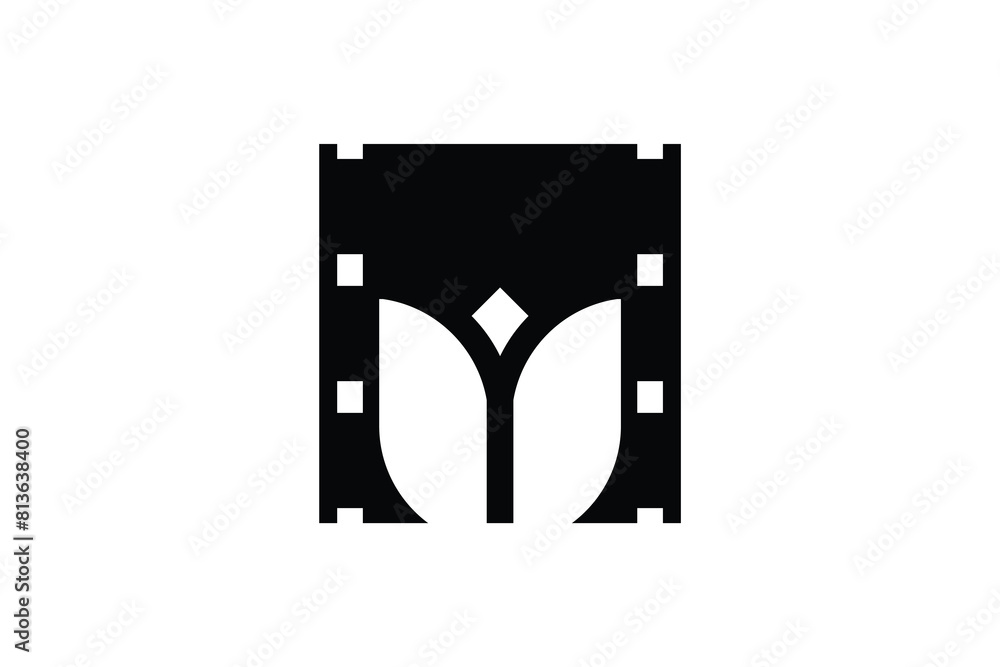 flower film movie logo design flower film movie logo design