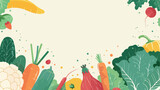 Design of advertising banner for vegetarian festival