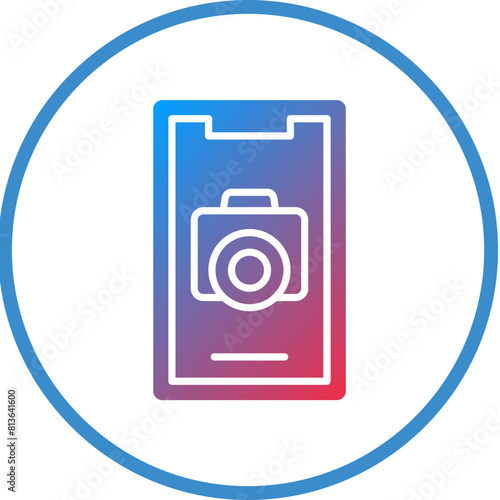 Vector Design Mobile Camera Icon Style