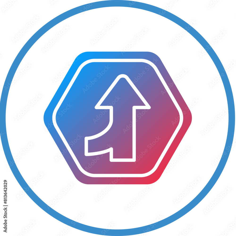 Vector Design Merging Road Icon Style Vector Design Merging Road Icon Style