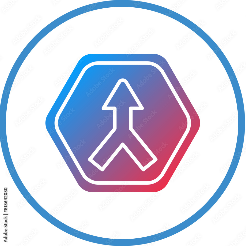 Vector Design Converging Road Icon Style Vector Design Converging Road Icon Style