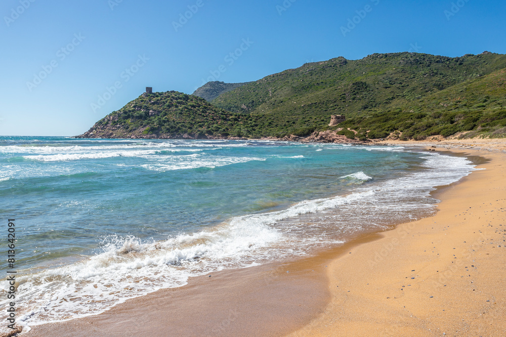 Landscape of Porto Ferro, in the north of Sardinia, Italy. Landscape of Porto Ferro, in the north of Sardinia, Italy.
