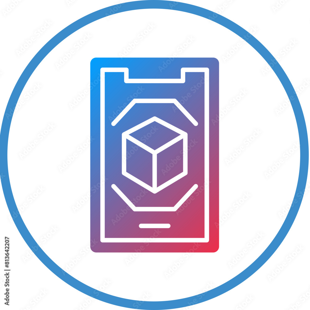 Vector Design Augmented Reality Icon Style Vector Design Augmented Reality Icon Style