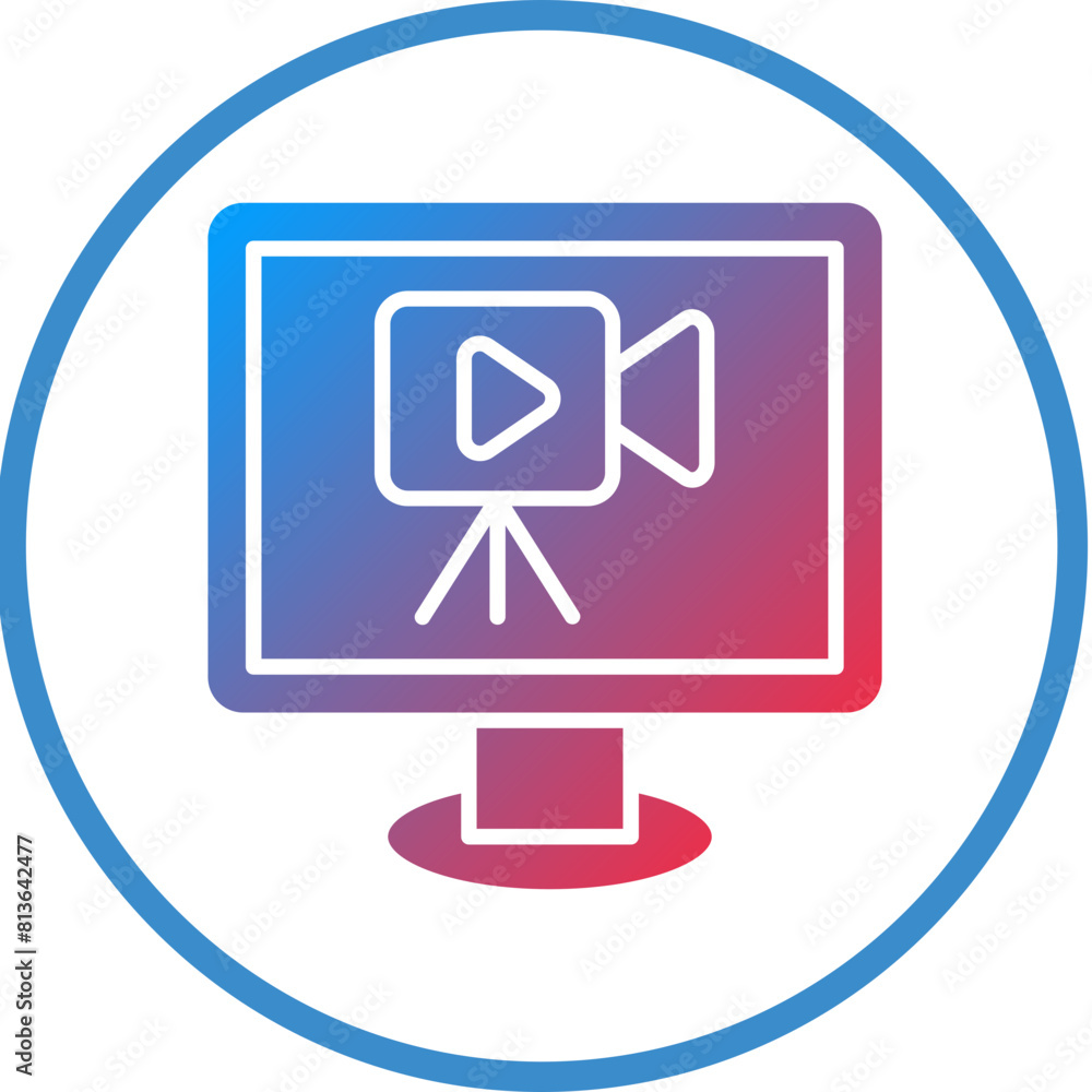 Vector Design Streaming Icon Style Vector Design Streaming Icon Style