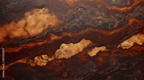 mahogany and bronze marblef texture painting