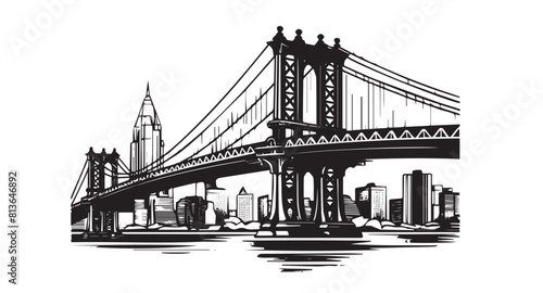 Brooklyn Bridge in New York	
 photo