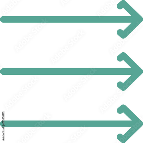 equal arrow sign 