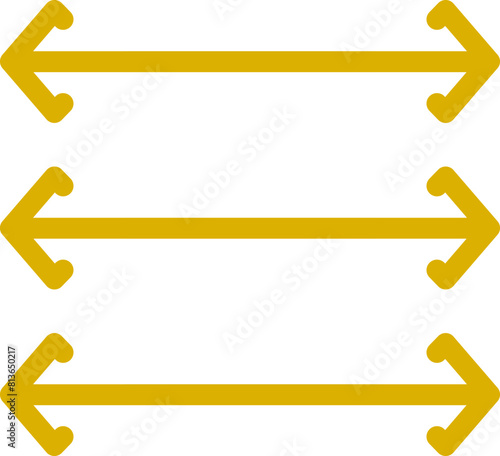 equal arrow sign 