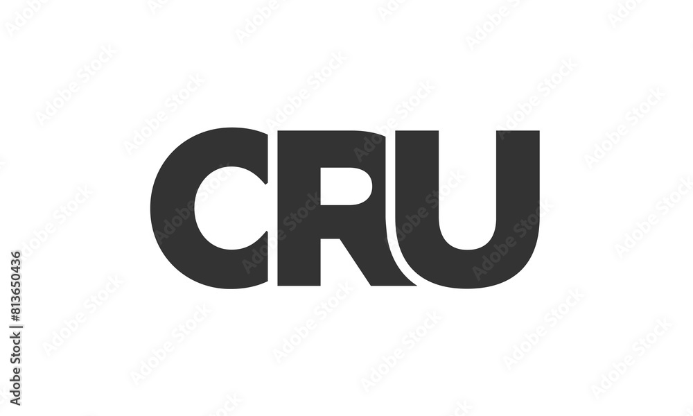 CRU logo design template with strong and modern bold text. Initial based vector logotype featuring simple and minimal typography. Trendy company identity. CRU logo design template with strong and modern bold text. Initial based vector logotype featuring simple and minimal typography. Trendy company identity.