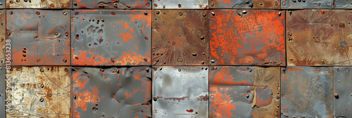 Seamless rusty wall pattern