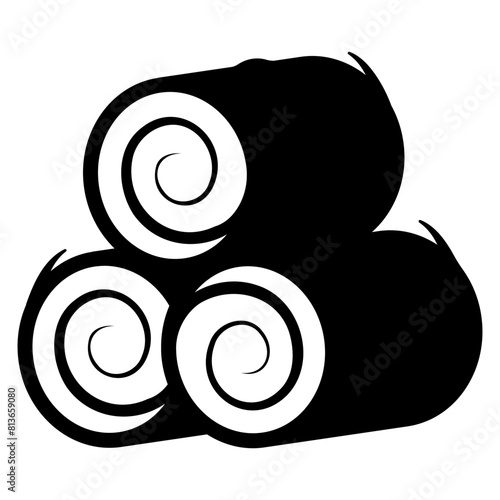 round hay bales icon