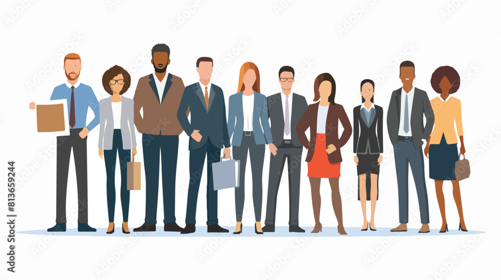Business and Workforce over white background vector 
