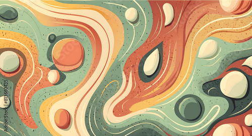 Dynamic Swirls of Vivid Acrylic Liquid Paint Textures: Bold Hues and Emotional Abstract an artwork created with generative AI tools