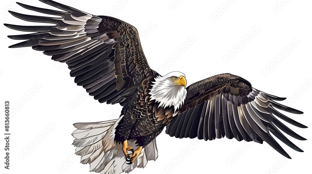 Fototapeta premium american bald eagle ,generative ai