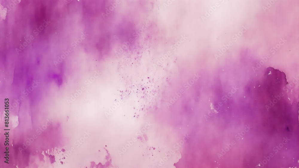 Fototapeta premium Purple and Brown background with texture and distressed vintage grunge and watercolor paint stains backdrop illustration