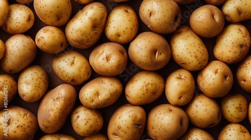 A Close-up of Fresh Potatoes