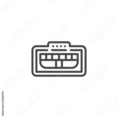 Craps Table line icon