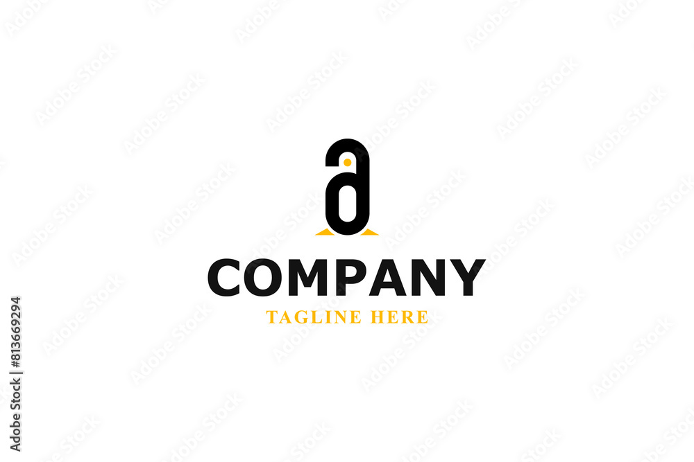 letter a penguin modern logo letter a penguin modern logo