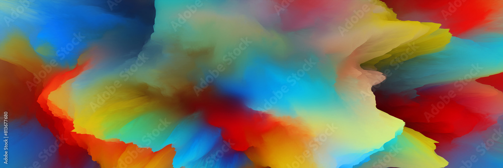 Magical world. Colorful abstract fantasy background, surreal dreamy landscape
