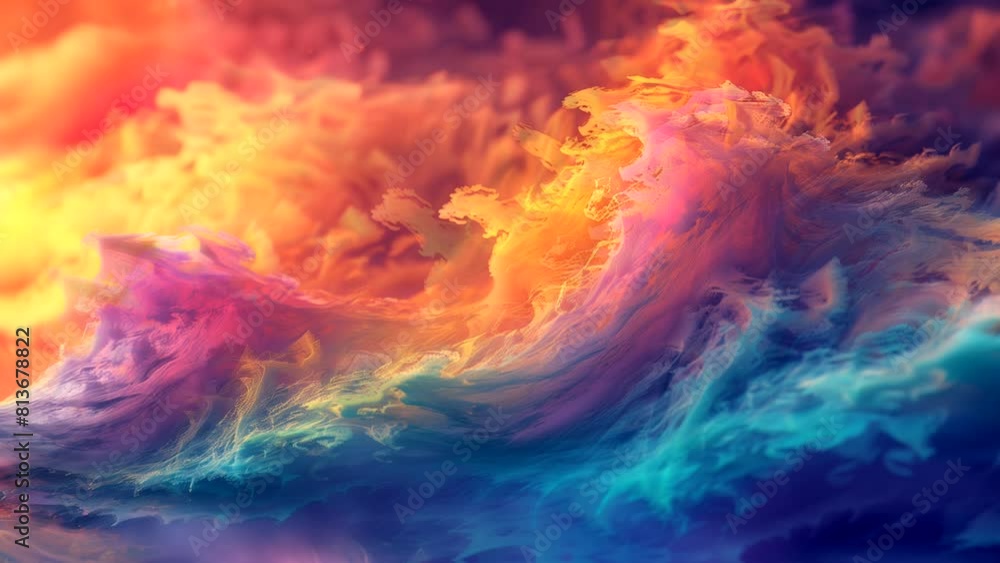 Abstract moving wave-like colorful background. looping time-lapse video Abstract moving wave-like colorful background. looping time-lapse video