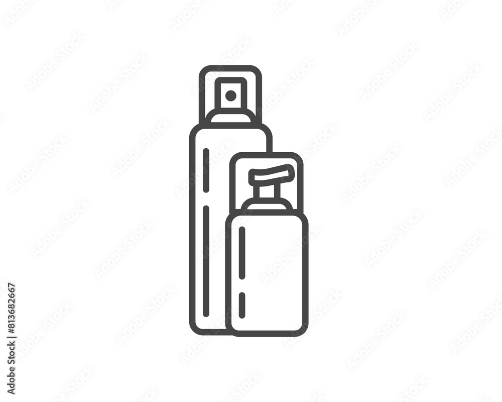 Vector set of beauty, cosmetics and care icons. Bottle, jar, shower gel, face cream, body lotion, spray, ointment, paste. Vector set of beauty, cosmetics and care icons. Bottle, jar, shower gel, face cream, body lotion, spray, ointment, paste.